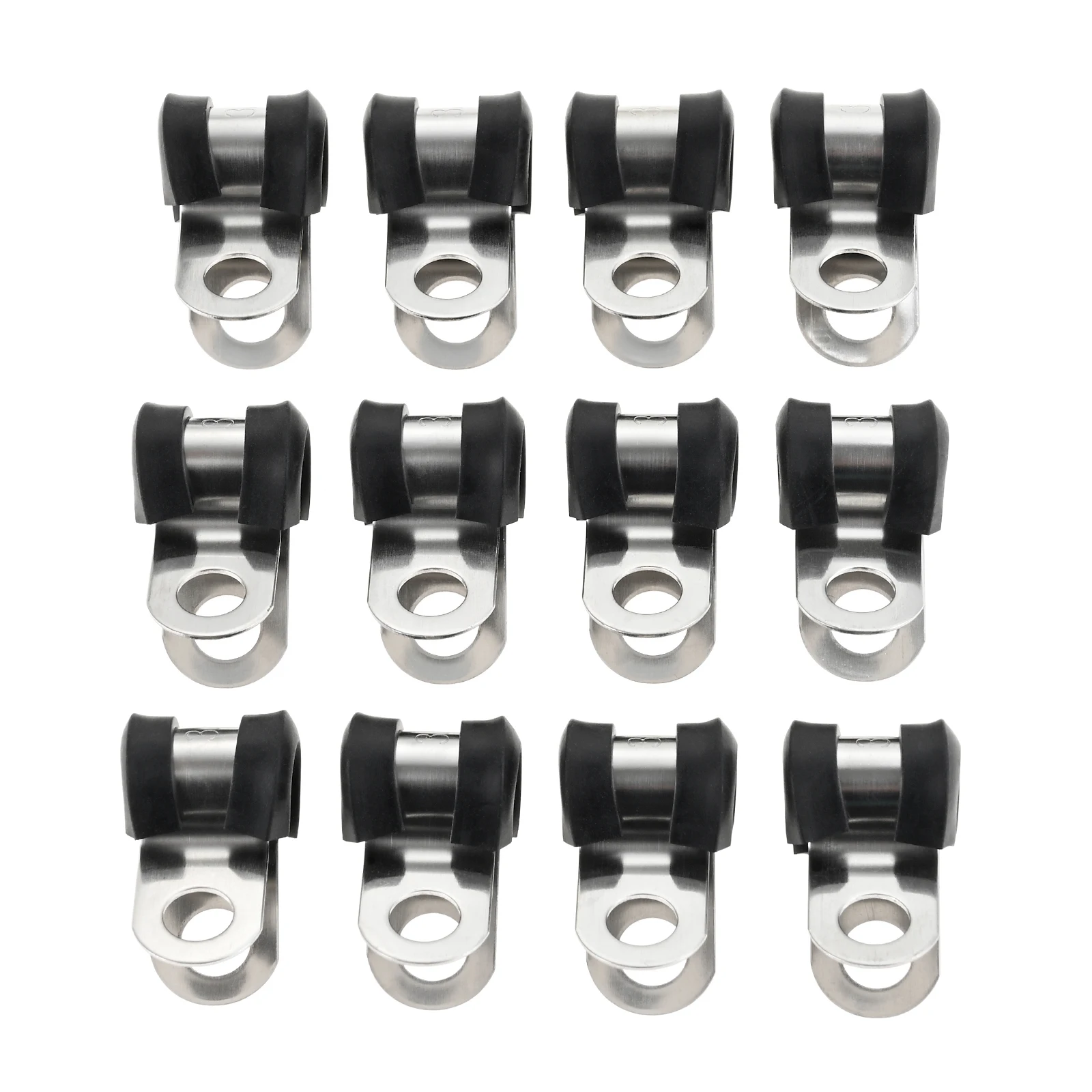 IMIKEYA 6 Stück U-förmige Bremsleitungsklemmen Aus Eisen – 4x2,7x0,5 Cm, Für Ölleitungen Und Bremsschläuche, Kfz-Reparatur, Befestigungsschellen