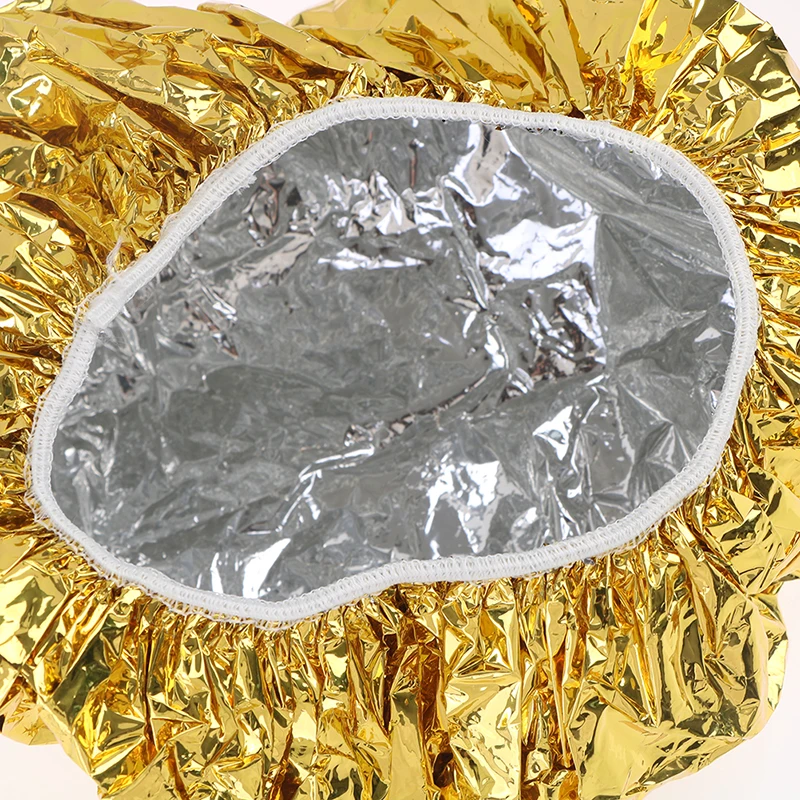 Ladies shower cap thermal insulation aluminum foil hat stretch shower cap hair salon hair dyeing cap hair dyeing tools