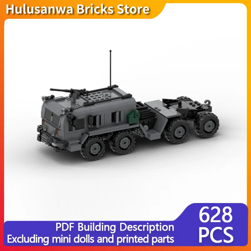 

Военный тяжелый грузовик-конструктор MOC: Модульные строительные блоки, военная техника, технологичный подарок, набор для сборки, детские игрушки для праздников