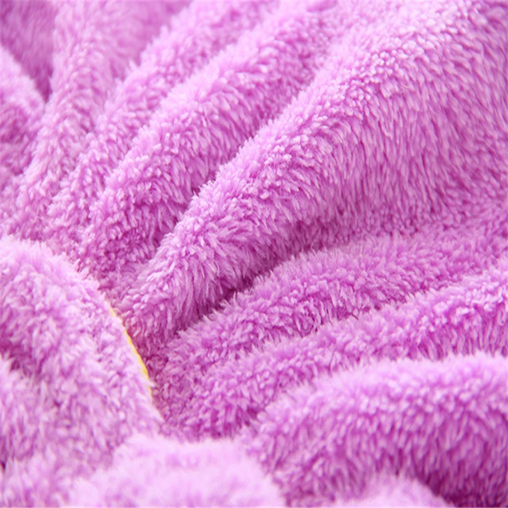 

5Pcs Coral Fleece Hair Drying Caps Thickened Bowknot Design Absorbent Fast Hair Wraps Soft Comfortable