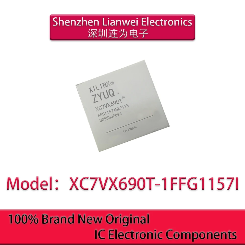 

100% New Original XC7VX690T-1FFG1157I XC7VX690T IC Chipset FBGA-1157