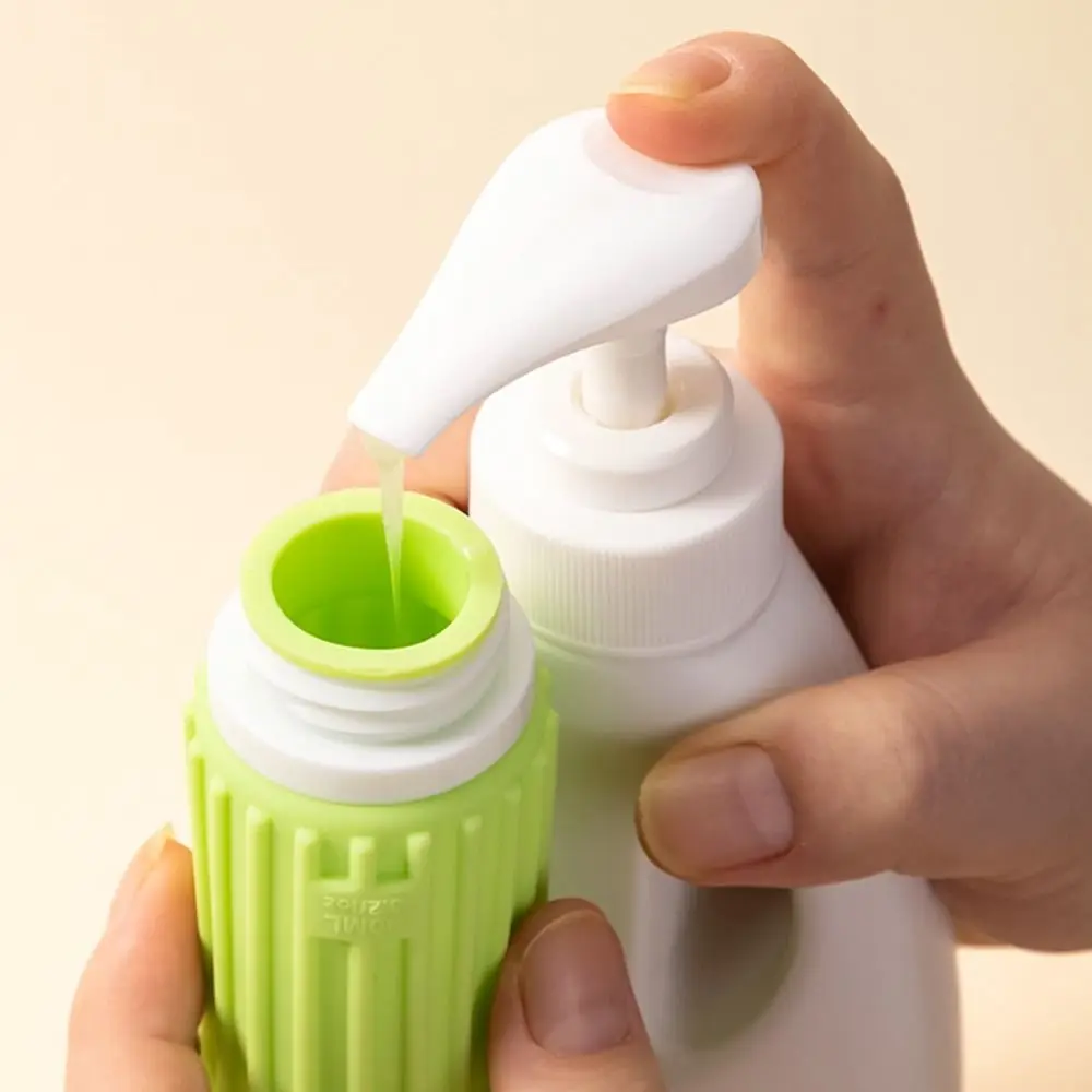 Botellas recargables de silicona portátiles de 60/90ML, botella vacía de loción de Gel de ducha de gran capacidad, contenedor de loción para apretar para viaje