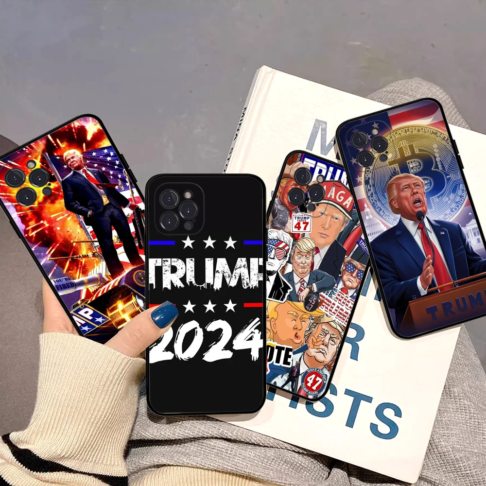 Drain The Swamp2024 Trump Phone Case For iPhone 16 15 14 11 12 13 Mini Pro XS Max Cover 6 7 8 Plus X Funda Shell