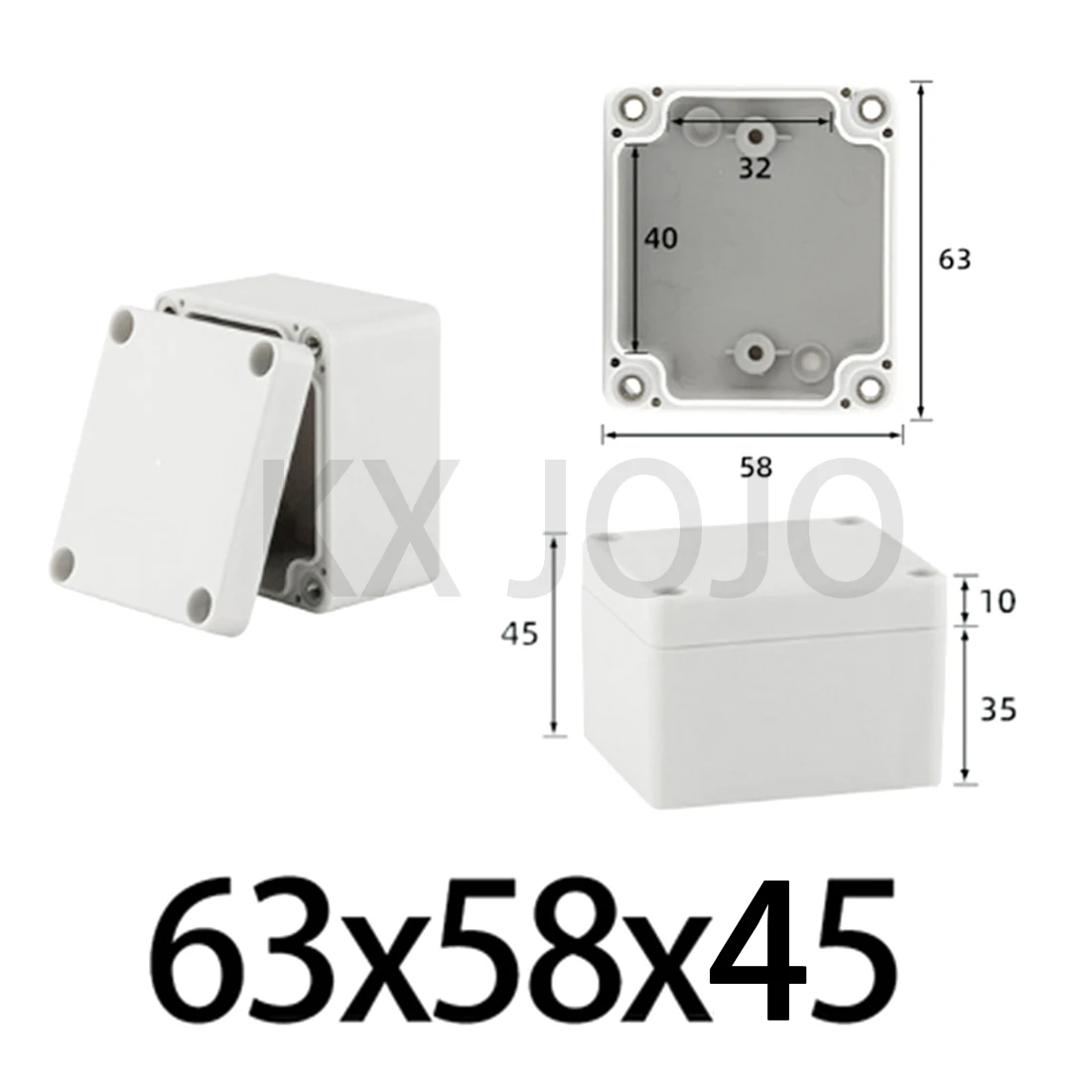 Plastic Waterdichte Doos Outdoor Monitoring Power Shell Abs Terminal Aansluitdoos Lithium Batterij Shell Begraven Doos