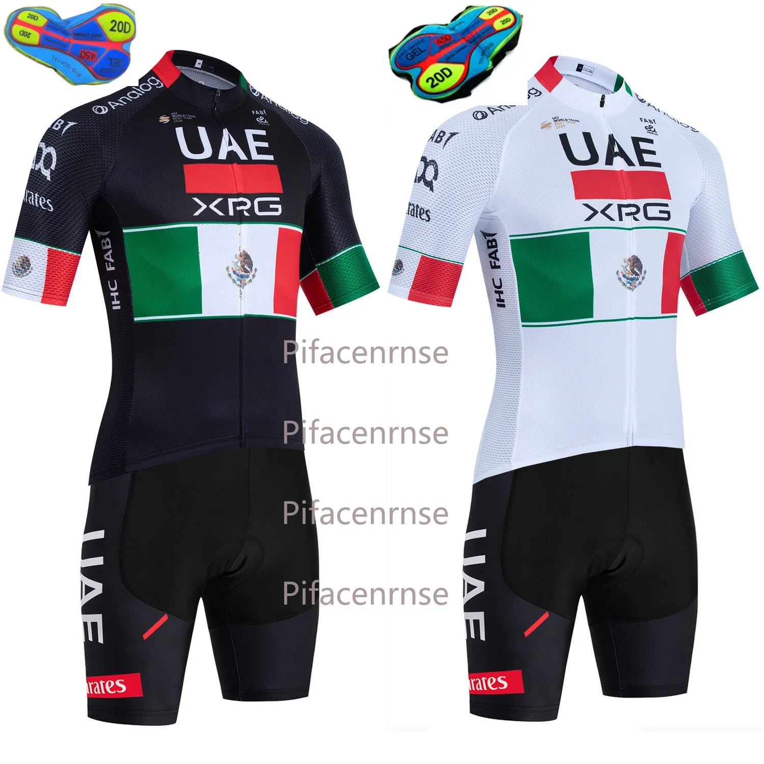 

2026 New MEXICO Cycling Jersey UAE Team Bike Jersey Shorts Men Women Quick dry Ropa Ciclismo Pro Bicycle TShirt Clothing