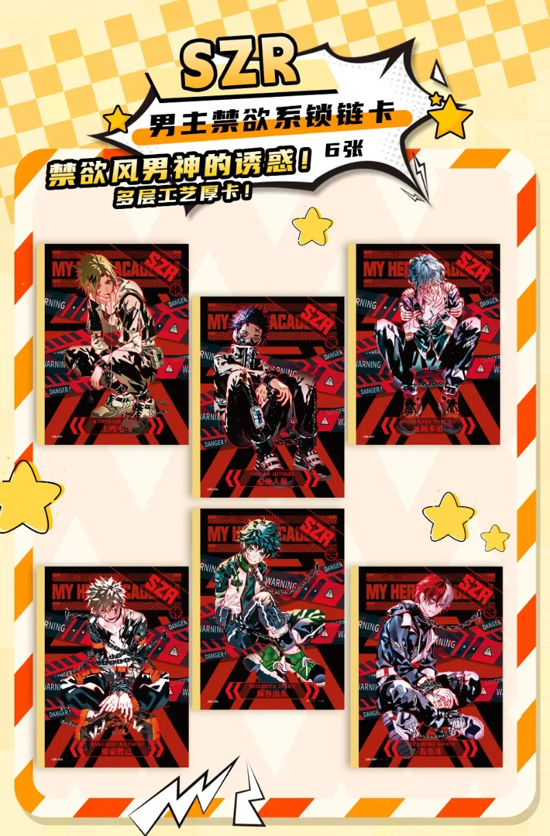 My Hero Academia Collection Cards Box Rare Person Hot Blooded Hero BP Card Anime Game Battle Trading Card Zabawka dla dzieci Prezent urodzinowy