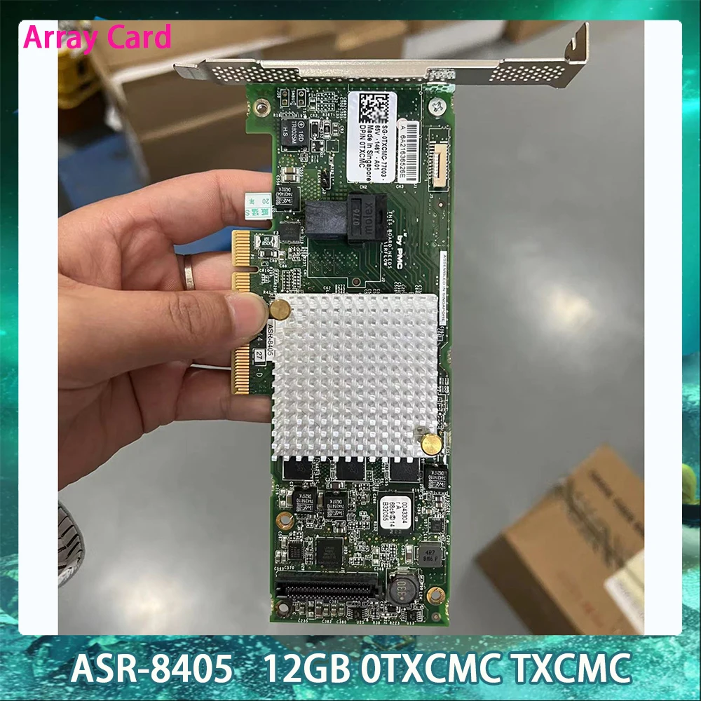 12GB 0TXCMC TXCMC DELL ADAPTEC ASR-8405 1GB 캐시 어레이 카드 HBA RAID 카드 빠른 배송 원래 품질