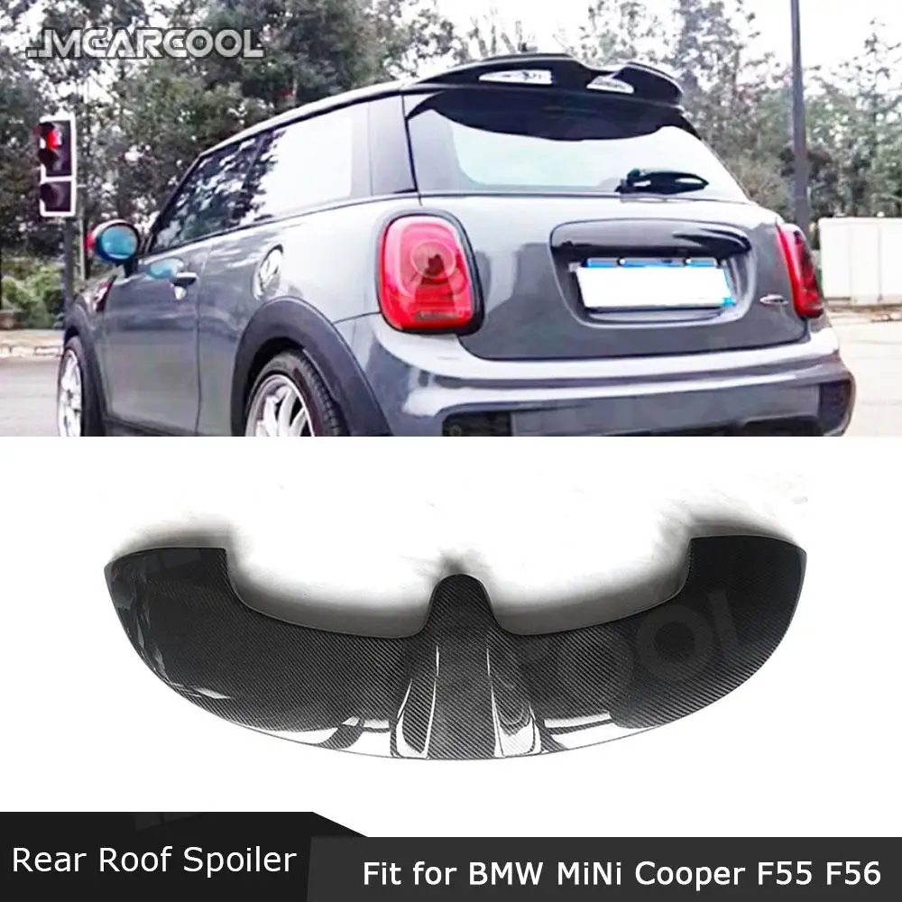 

Carbon Fiber Rear Roof Spoiler FRP unpainted Lip Top Wings Car Decoration For BMW MiNi F55 F56 Cooper