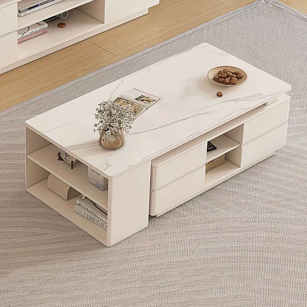 Glamour Storage Coffee Tables Minimalist Simple Luxury Modern Coffee Tables Unique Premium Table Basse De Salon Home Furniture