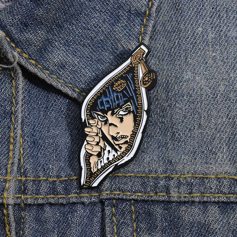 JOJO Japan TV Animation Brooches Lapel Badges Cartoon Comic Character Enamel Pins Custom Classic Jewelry Gift for Fans Friends