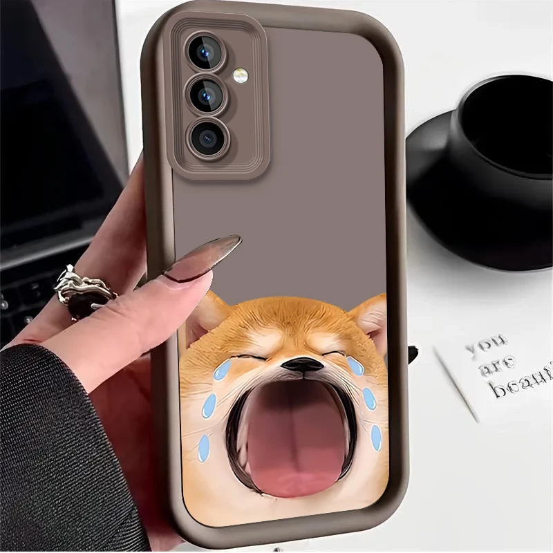 Cat Dog Cry Case for Samsung Galaxy A31 A30 A24 A23 A22 A21S A20S A20 A14 A13 A12 4G A11 EU A10S A05 A05S A04 A03 Silicone Cover