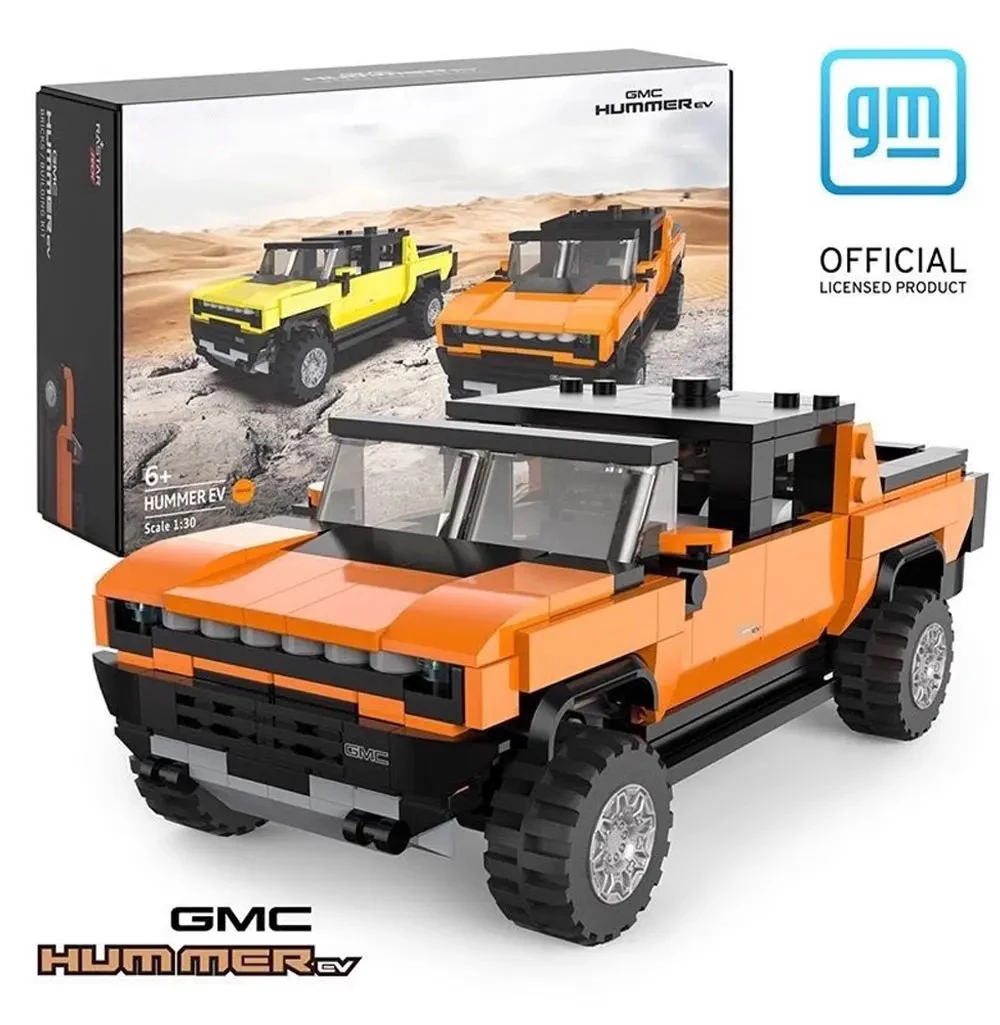 1:30 Scale 431PCS Hummer EV MOC Off-road Car Building Blocks Model Assembling SUV Vehicle Bricks Toys for Children Gifts