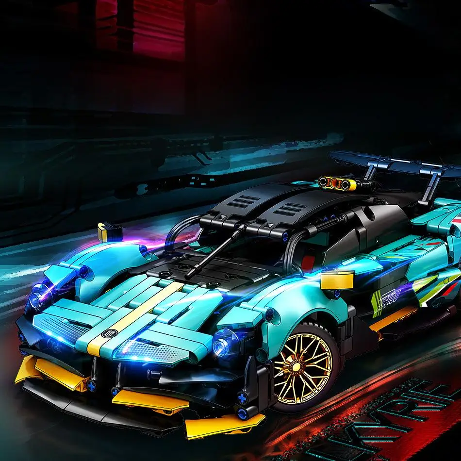 

OUZEY 1:14 Scale Hyper Car Building Blocks Set, 14+ Sports Car Model Kits, DIY Assembly Educational Toy Gift for Adults