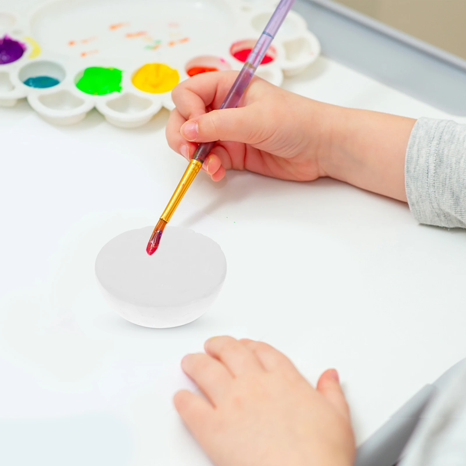 

100 pcs 5Cm Half Ball Craft Foam Accessories Eco Friendly Diy Children Educational Christmas Ornament Decoration Supplies White