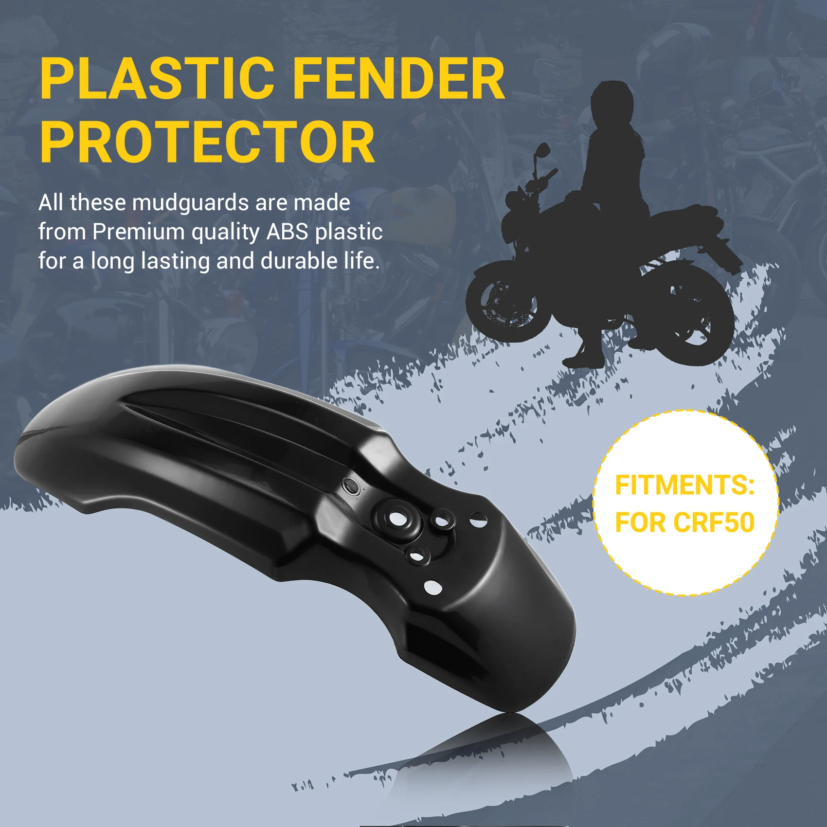 

Dependable-Plastic Front Wheel For Fender Protector For HONDA CRF50 Dirt Pit Bike