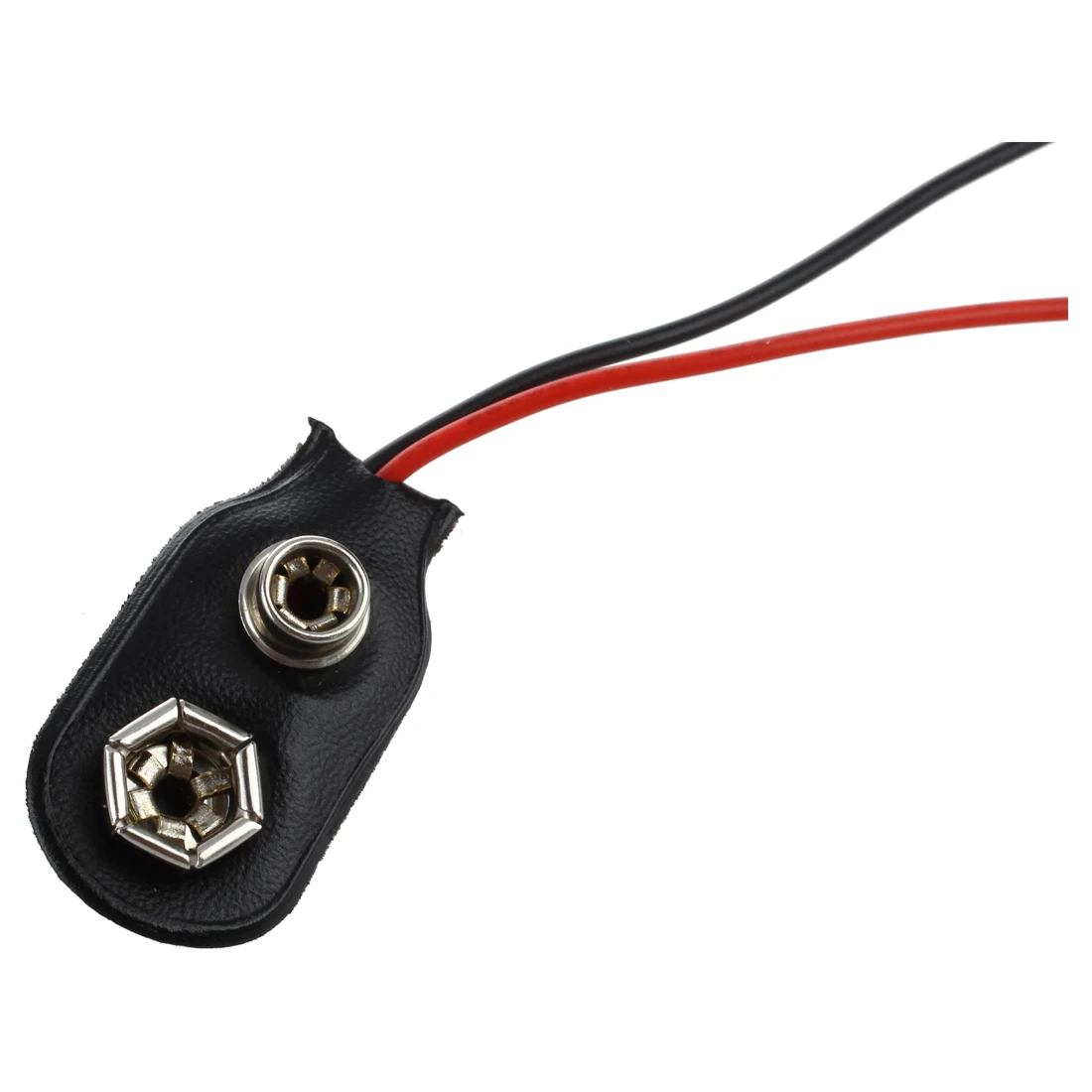 SCLS 10pcs PP3 MN1604 9V 9 Battery Holder Clip Snap On Connector Cable Lead Black