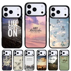 Funda para iPhone Pro Max Life Goes On, carcasa trasera