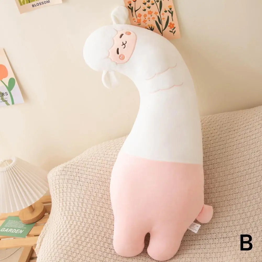 Schattig Slaapkussen Cartoon Lang Pluche Speelgoed Dinosaurus Bedklem Sofa Giraffe Been T8w3