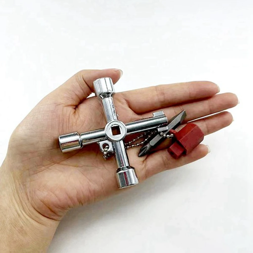 

AT19-ключевой переключатель 4в1 шкаф управления 10 шт. универсальные квадратные треугольные ключи для счетчика электричества воды радиатор лифт