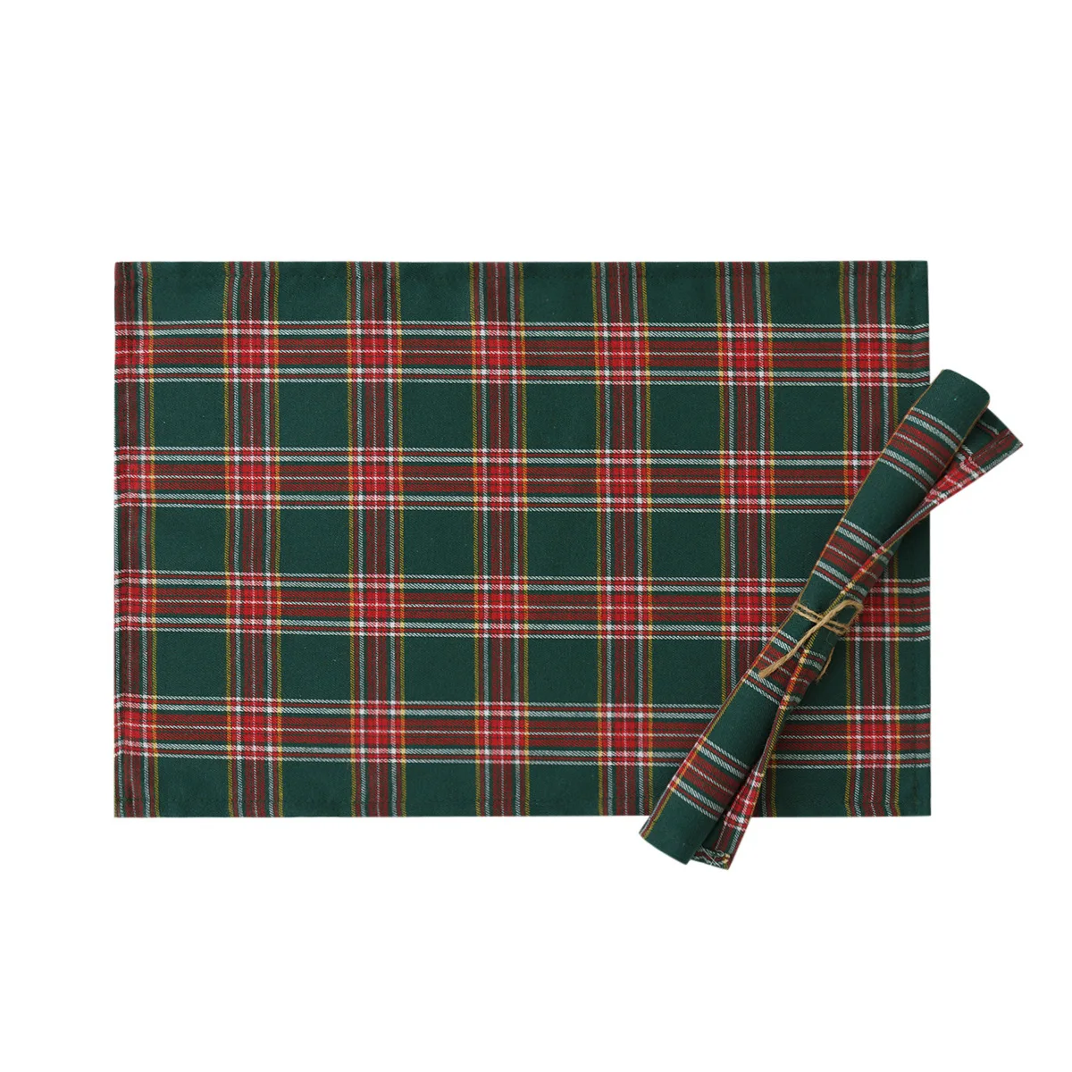 Premium-Atmosphere Table Runners, Restaurant & Hotel-Specific Table Mats & Tablecloths, Party Tableware Mats, Checkered Napkins