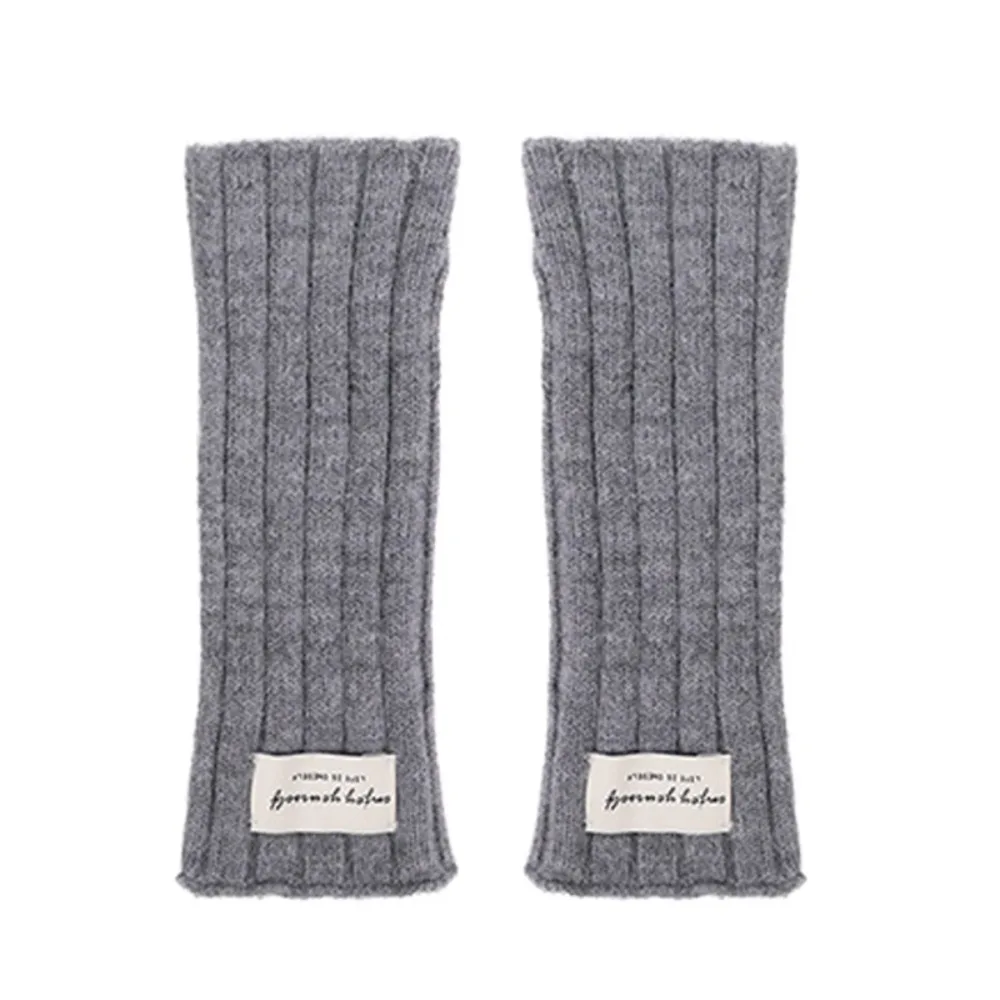 Fashion Touchscreen Winter Gloves Keep Warm Wrist Length Female Mitten Solid Color Fingerless Gloves Winter