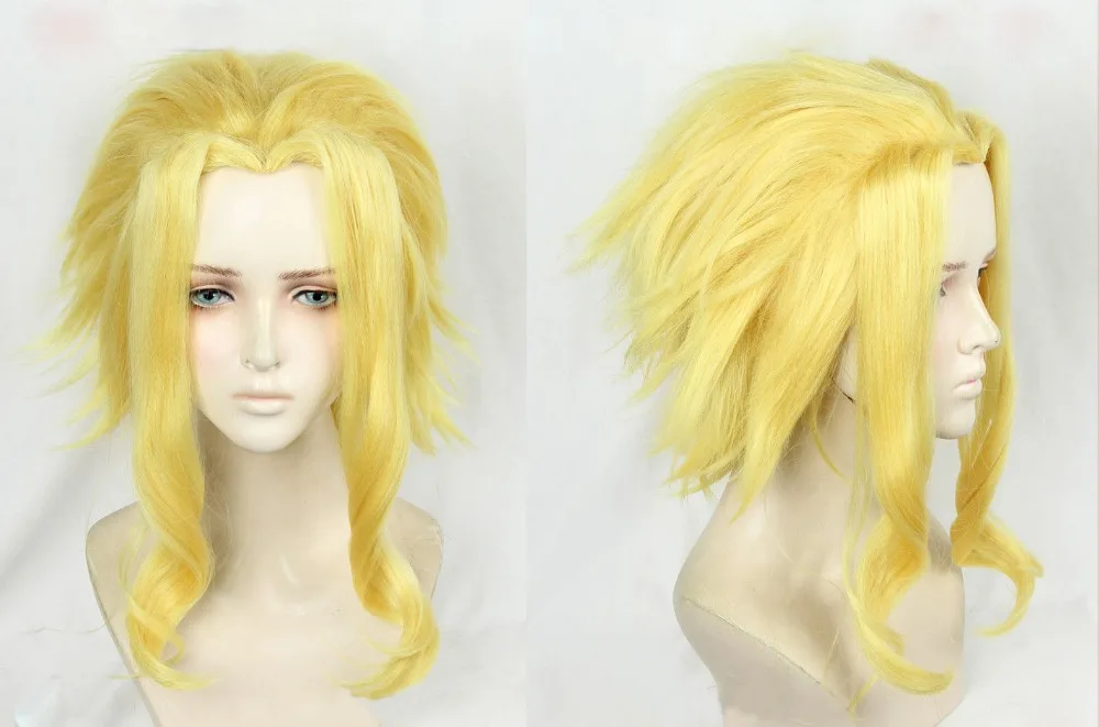 Anime All Might Cosplay Wig Yagi Toshinori Boku no Hero Academia Cosplay Wigs + Wig Cap