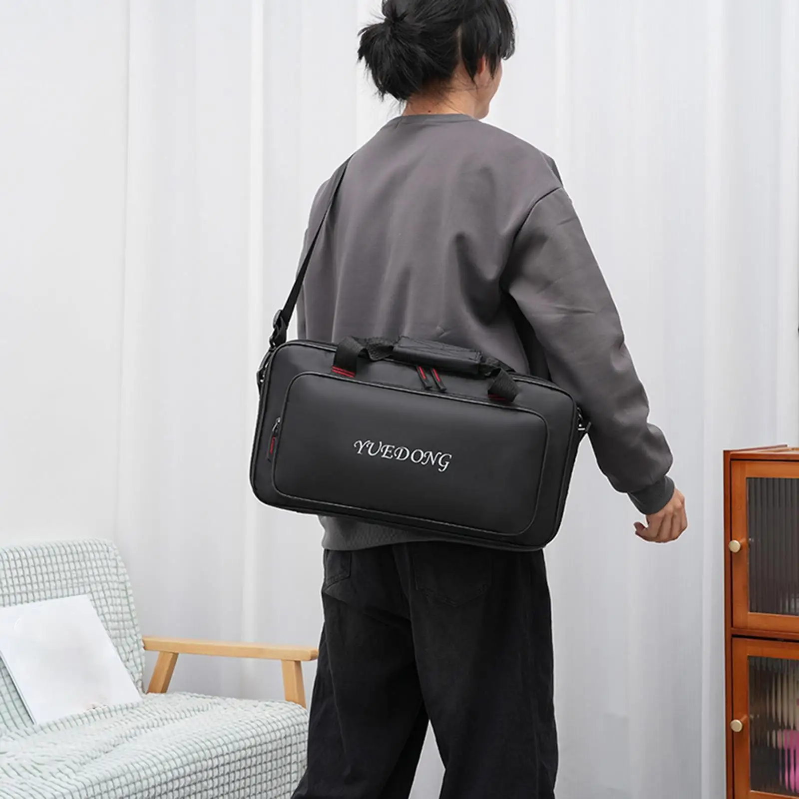 

Electric Guitar Effects Pedal Board Bag Large Capacity Zipper Case for Bass Multi-effect Pedal Storage