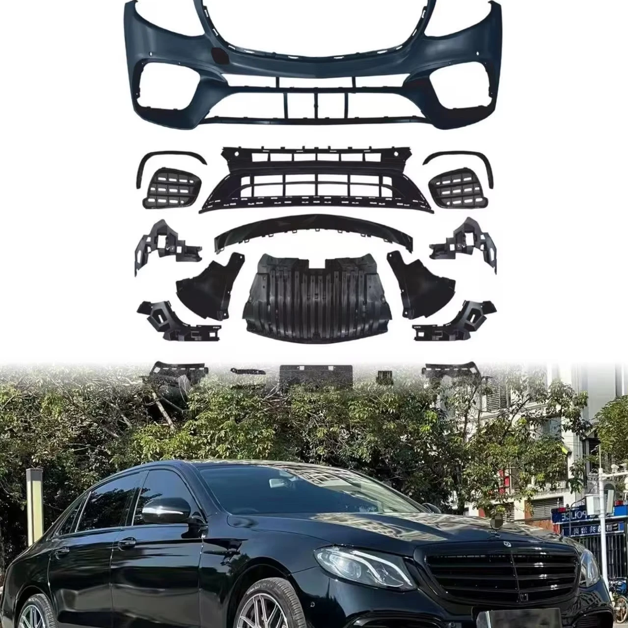 

Flying Wing Auto Parts For E-class W213 Accessories Update To 2022 Executive Assembly Upgrade Bumper Body Kit New
