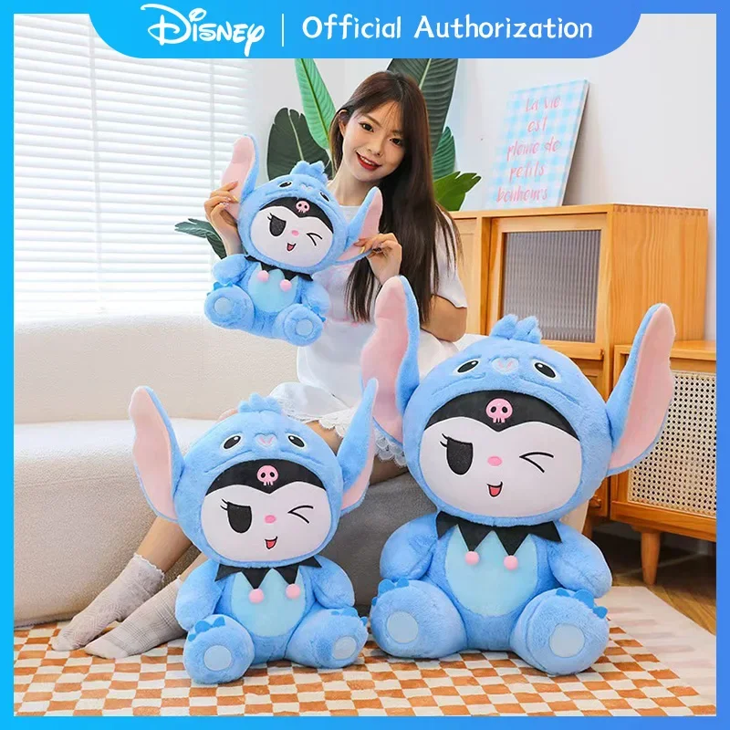 Disney-Jouet en peluche CAN o & Stitch, dessin animé mignon, Sanurgente Kuromi, beurre en peluche Anime, oreiller souvenir Kawaii, cadeau d'anniversaire, nouveau, 35cm-65cm