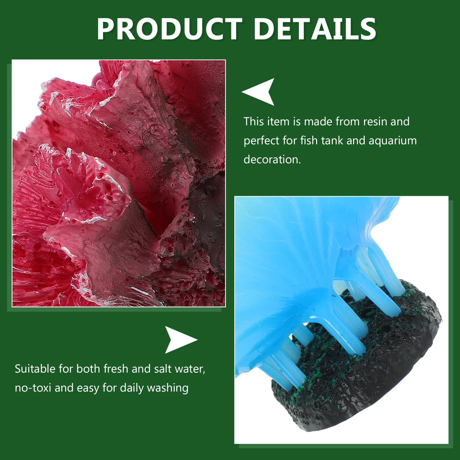 

Artificial Coral Aquarium Decoration Soft Flexible Simulation Underwater Plants Fish Tank Reef Ornament Lifelike Non-Toxic No