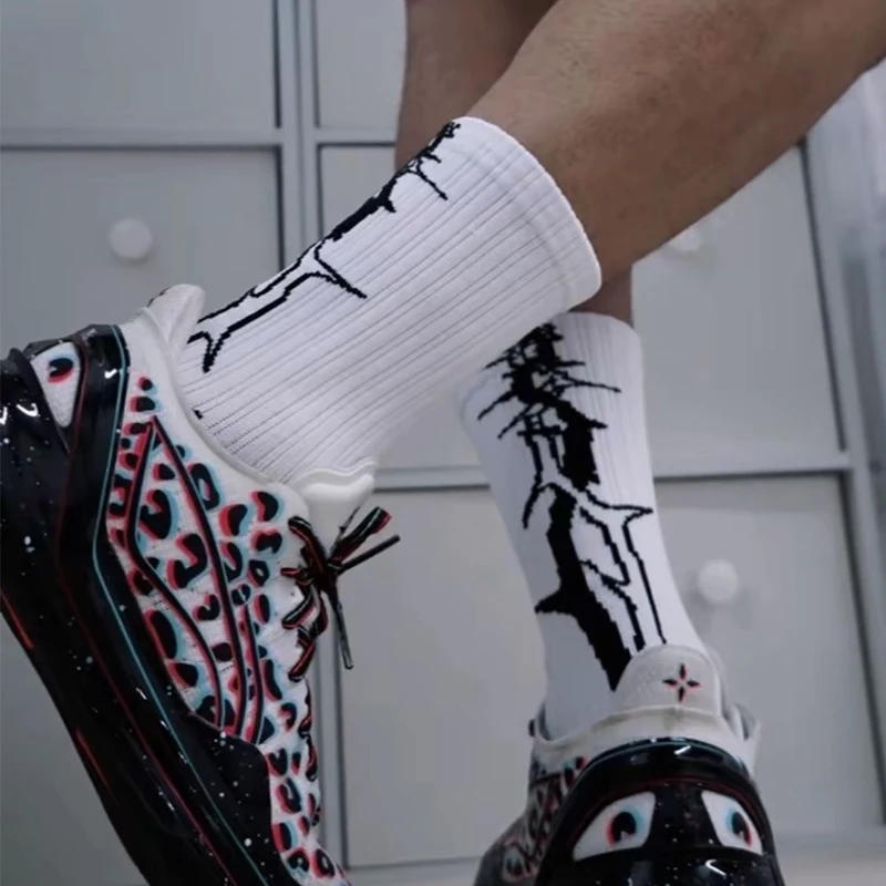 

Спортивные носки Veidoorn премиум-класса для мужчин и женщин, эластичные влагоотводящие уличные спортивные носки для экипажа с рисунком шипов