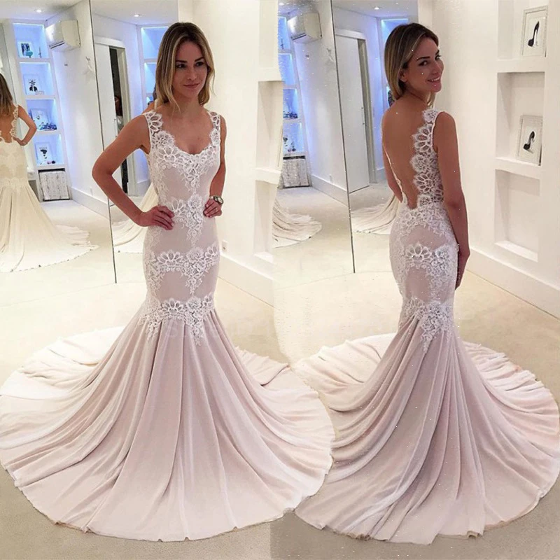 

Lace Embroidery Satin A Line Wedding Dresses V Neck Sleeveless Bridal Gown Simple Plain Pleat Long Train Court Train 2024