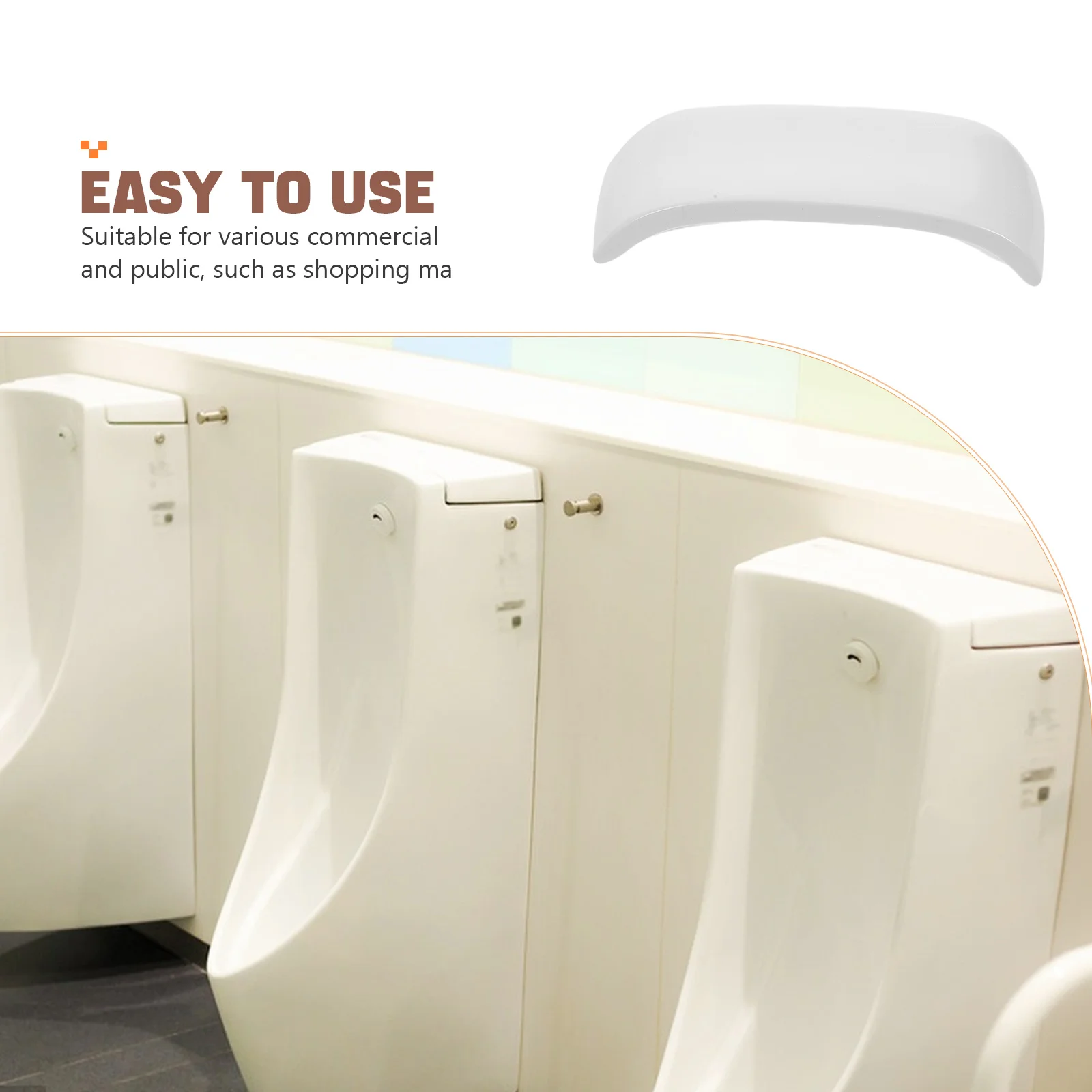 Keramische urinoir tankdeksel vervanging Universele toilettankdeksel voor commerciële badkamers Stofdicht Gemakkelijk te installeren Schoon