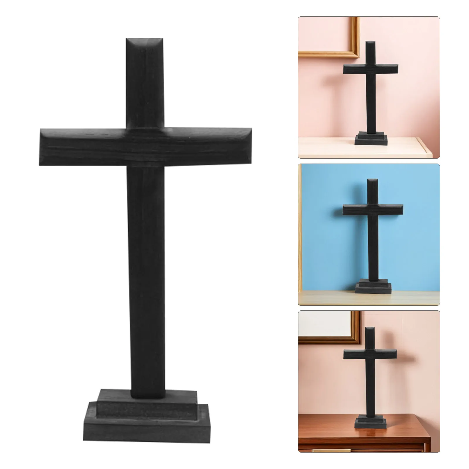 

1Pcs Wood Cross Ornament Fine Handmade Religious Cross Decoration Home Birthday Gift Prayer Supplies Prayer Supplies