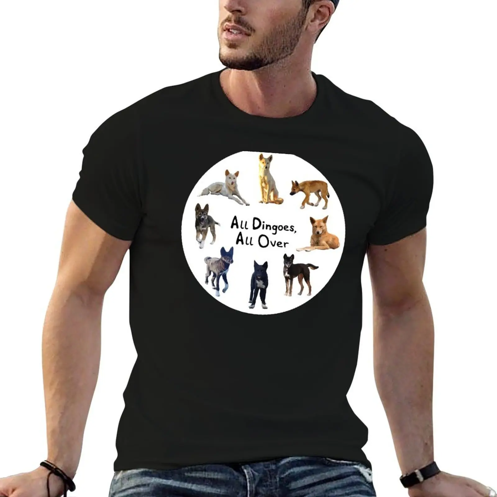

All the colours of Australian dingoes T-Shirt men t shirt cotton 100% man t shirt cotton T-Shirt