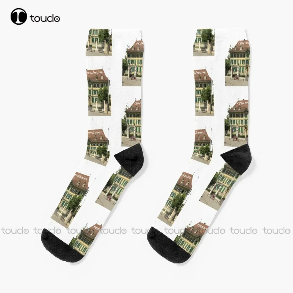 Oppenheim Selling Sunset Socks Green Baseball Socks Unisex Adult Teen Youth Socks Custom Gift 360° Digital Print Hd High Quality