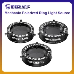 MECHANIC OFFICIAL LS720+ Polarized Ring Light Microscope LED Illuminator for Mobile Phone Repair Brightness Adjustable