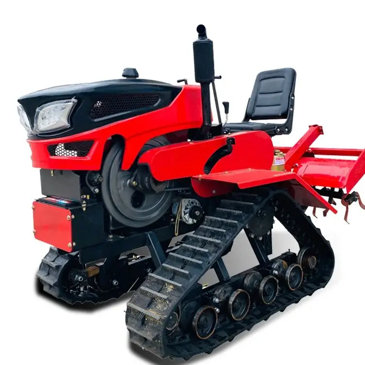 

Индивидуальный гусеничный трактор 80 л.с. для сухих и влажных земель, двойного назначения, для бурения отверстий и посева