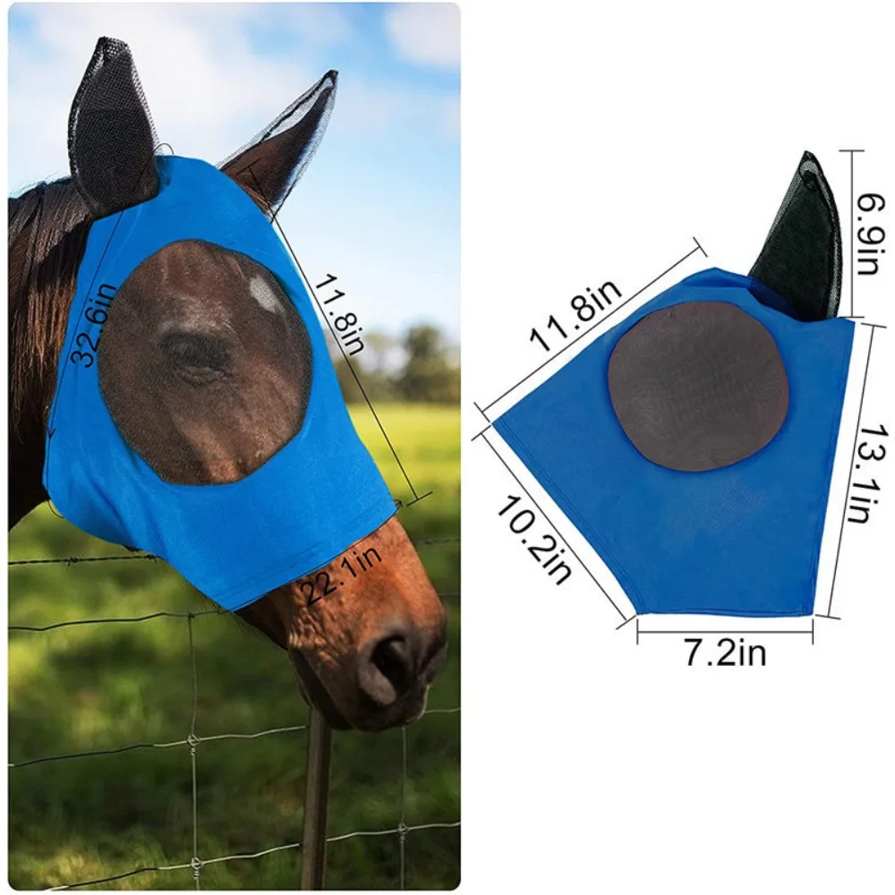 Breathable Insect-Repellent Horse Mask Equestrian Supplies for Fly Prevention