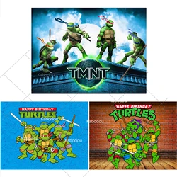 Teenage Mutant Ninja Turtles Party Backdrop Children Boy Birthday Photograph Background Decoration Tortoise Hero Photo Banner