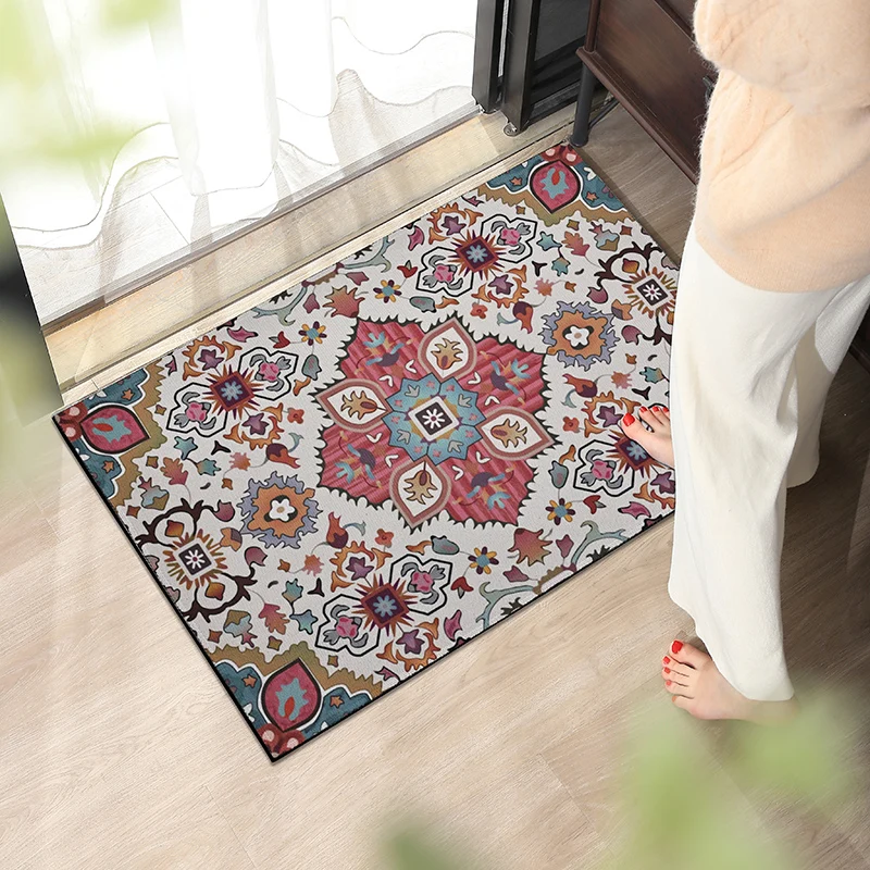 Living Room Carpet Lightweight Deluxe Retro Floor Mat Floor Mat Entrance Mat Entrance Carpet