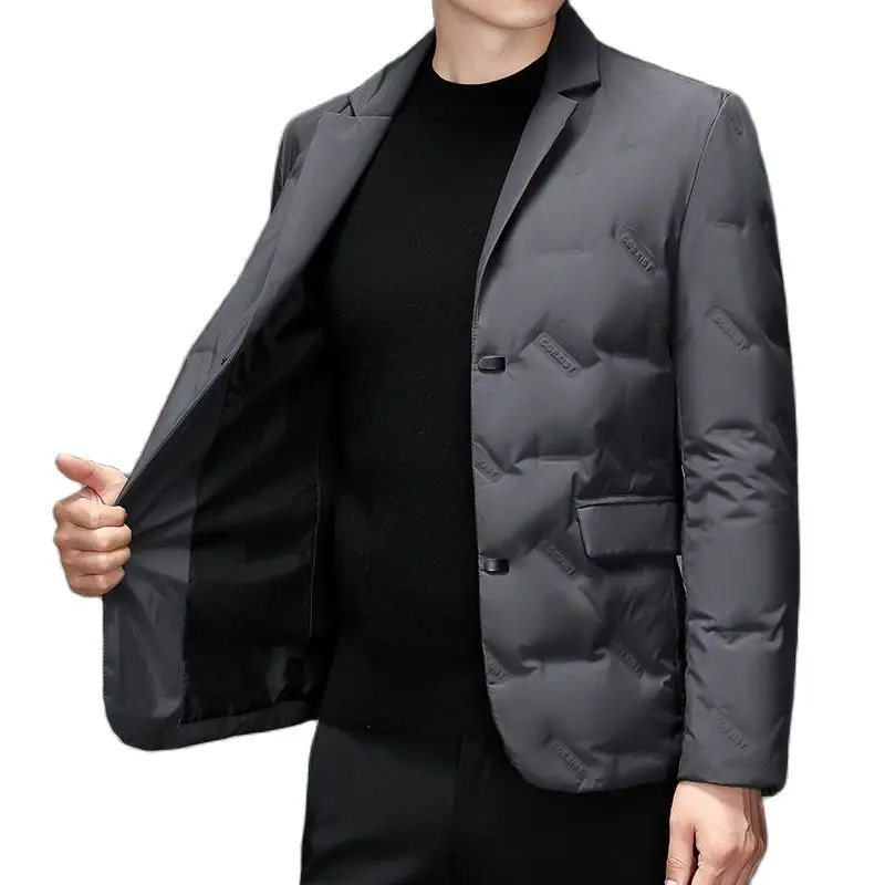 BATMO-Chaqueta informal para hombre, Parkas gruesas y cálidas, abrigos de plumón de chaquetas de pato, color blanco, 2022, QH2527, 90%