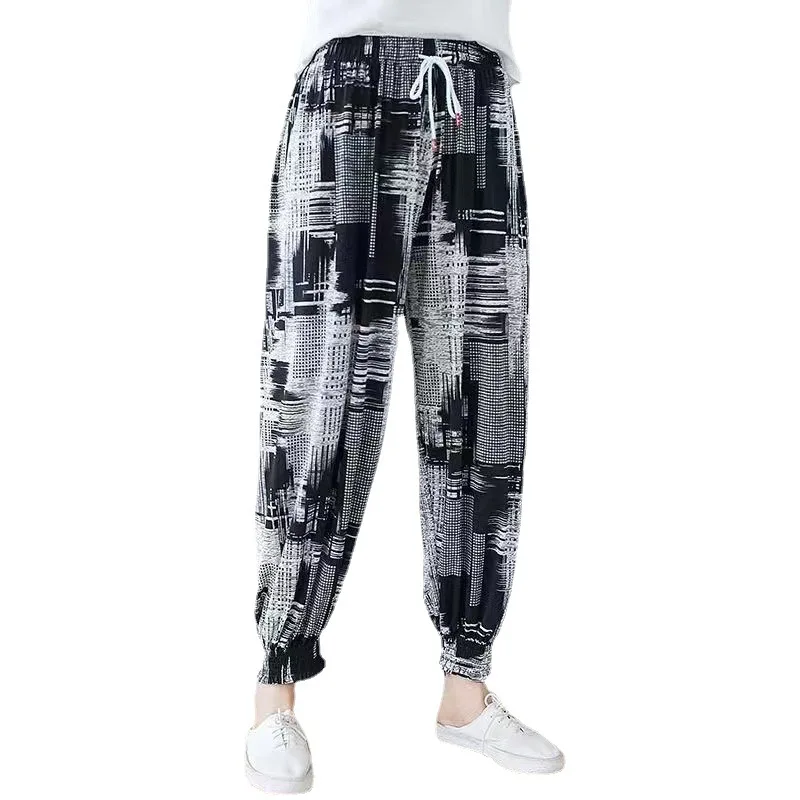 Plones de Verano Casus de Seda Helada para Mujer, Estampado Playero, Repelente de Mosquitos, Plones Hoados de Lo...