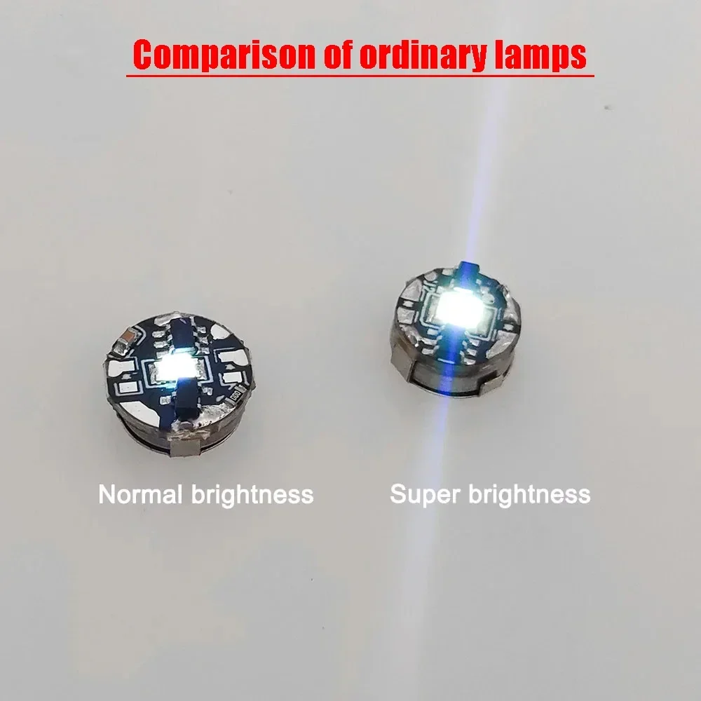 3pcs Super Bright Magnetic Light Wireless Magnetic Induction LED Lamp Diy Toys Car Model Lights Switch Control W Battery