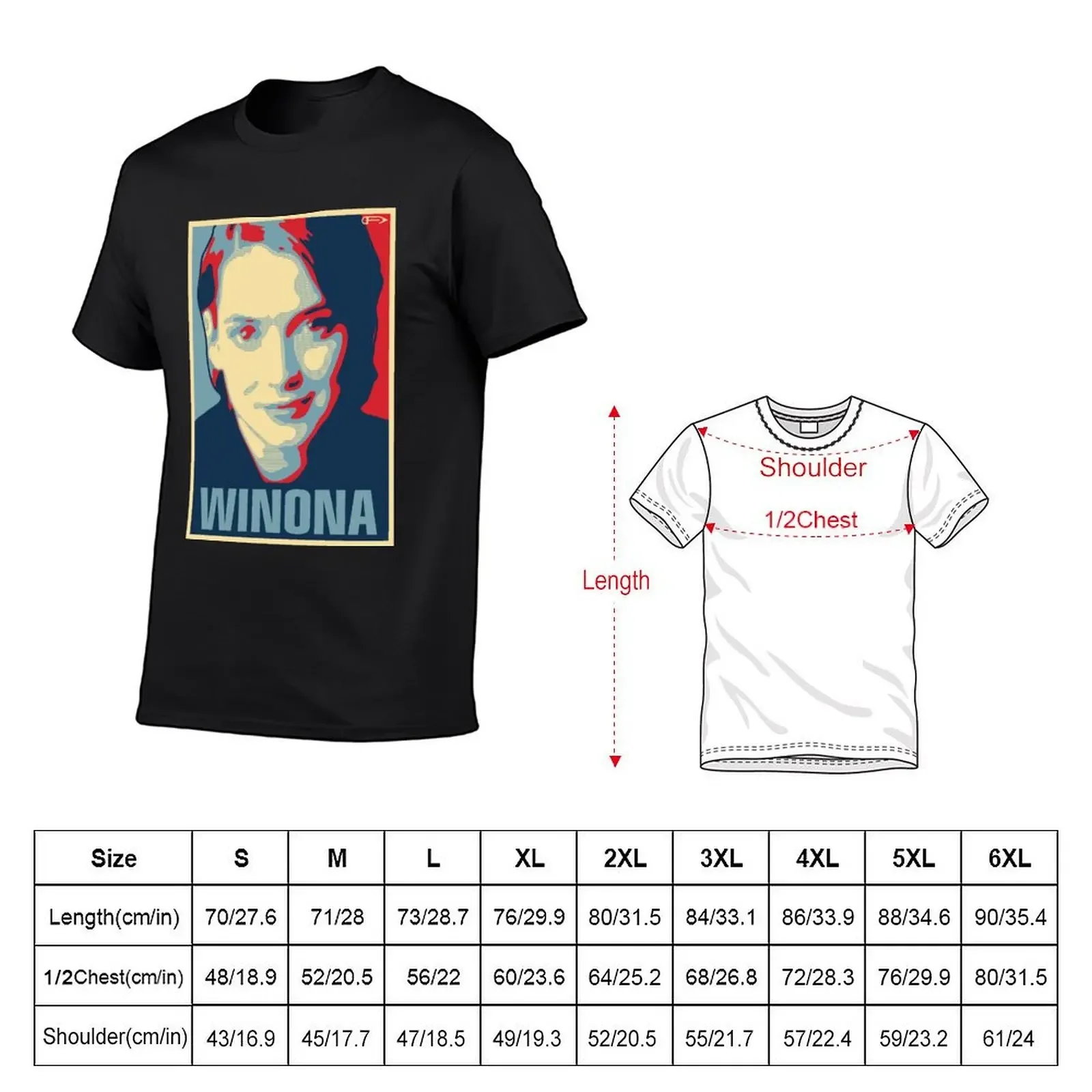 Winona T-Shirt designer shirts summer top basketball graphic tees cheap stuff Men's cotton t-shirt