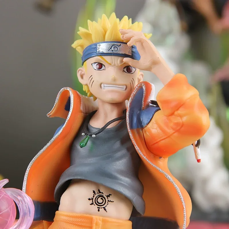 DL Naruto 30CM Juvenile Ninja Series 01 Convertible Model Desktop Ornaments Car Decorations Birthday Gift Anime Figures Toys