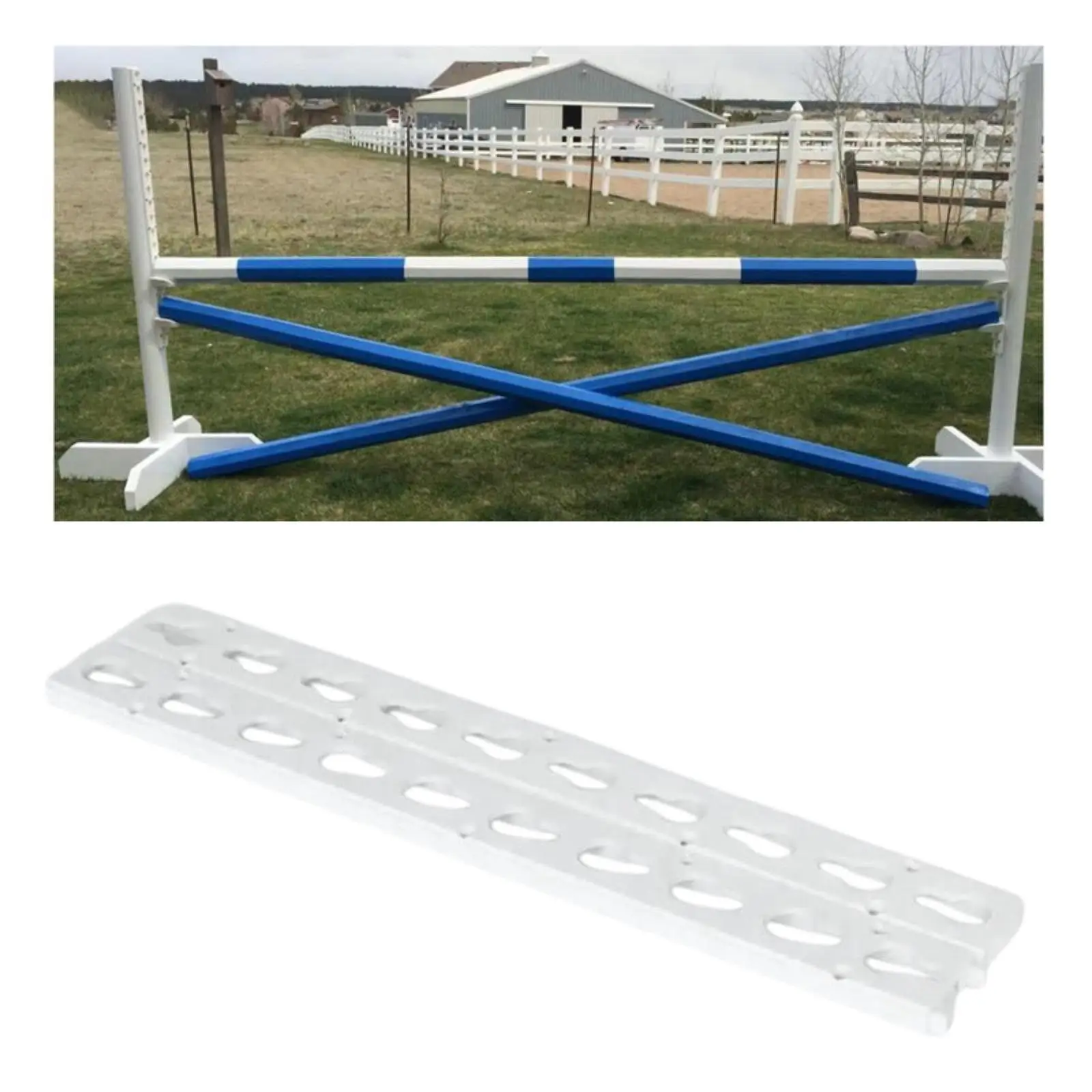 2x Keyhole Tracks Jump Cue Holder Horse Riding Equestrian Accessory Easy Installation Lightweight Practical Horse Jumps