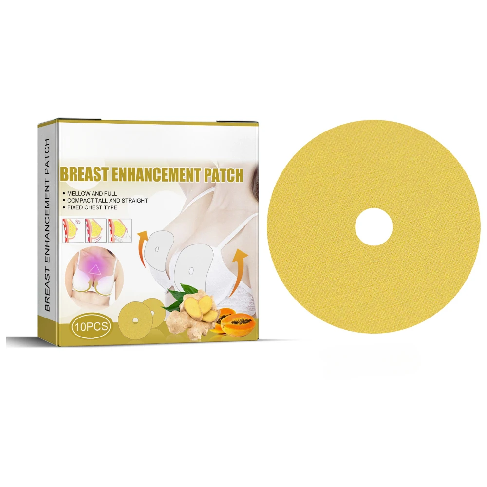 Peito Enhancement Pads para o Creme Peito Grande, Patch Care mama, Ginger ingredientes botânicos, Sexy, elevação e firmeza, 10PCs