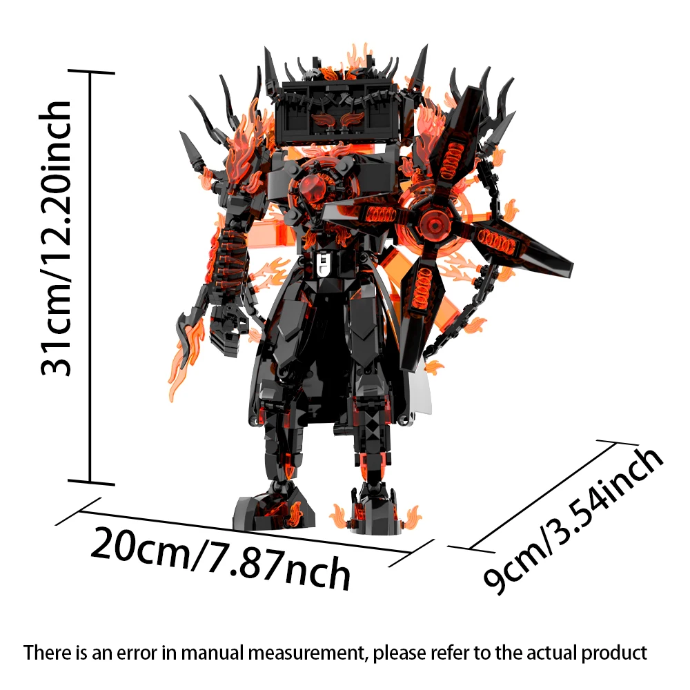 2026 Skibidis Toilet Building Blocks Featuring Titan TVman & Speakerman Robot Models Accessories Ideal for Kids Birthday Gift