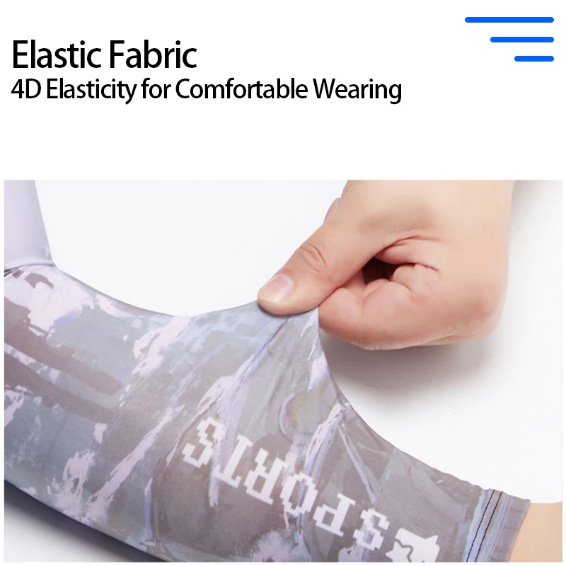 Maniche da uomo estive Protezione solare Ciclismo Maniche da braccio in seta di ghiaccio Viaggio Traspirante Elasticità fresca Guida Pesca Maniche da golf